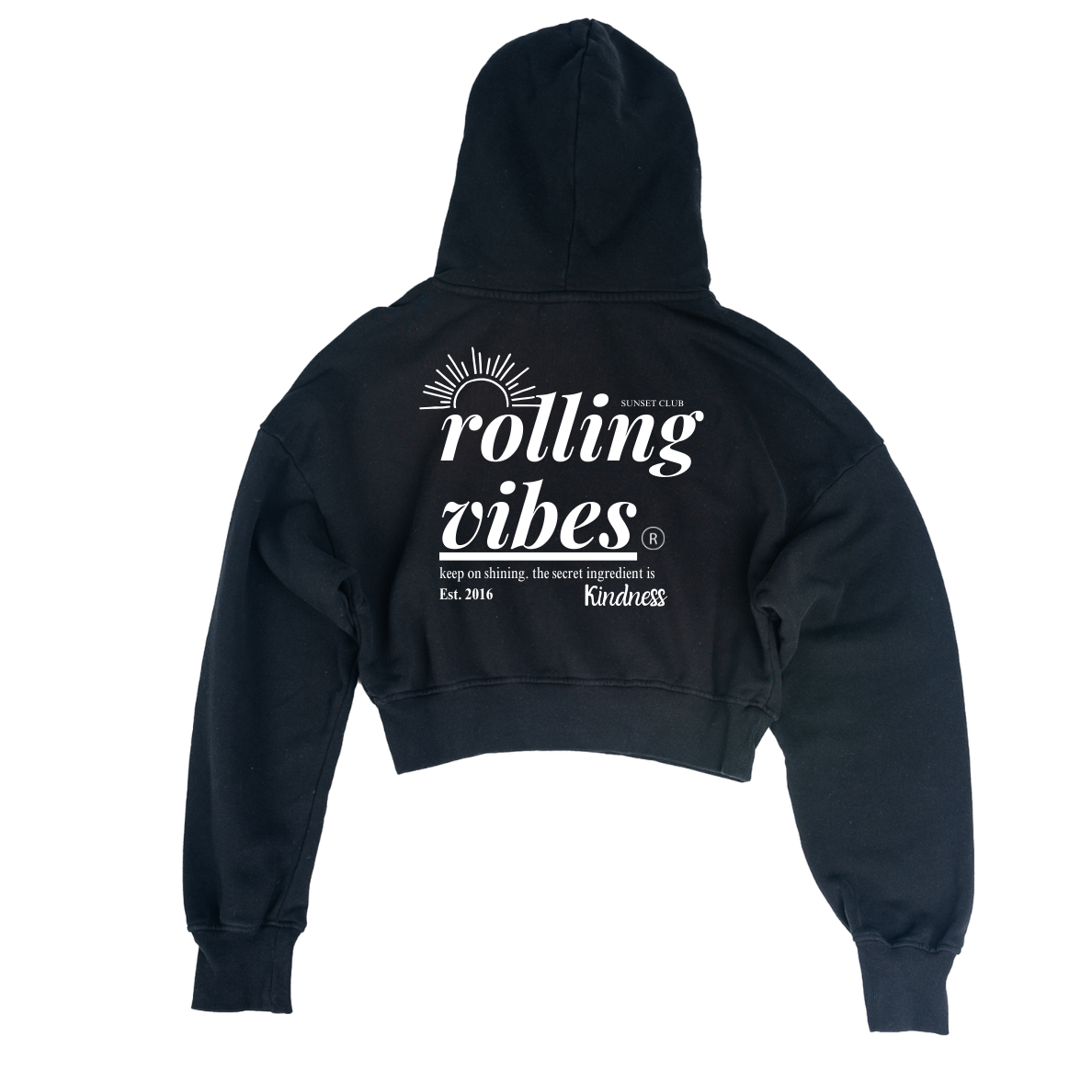 The Rolling Vibes - Crop Hoodie