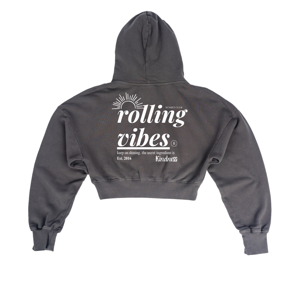 The Rolling Vibes - Crop Hoodie